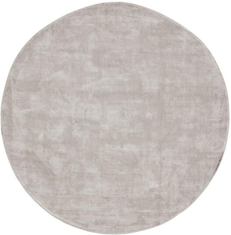 Must Living Carpet La Belle round small Ø150 cm light grey 100% viscose