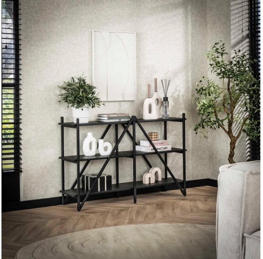 Meubelplaats Wandkast 130cm 3 laags Piega Grijs