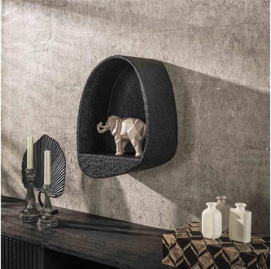 Meubelplaats Wandschap metallic druppel Grijs