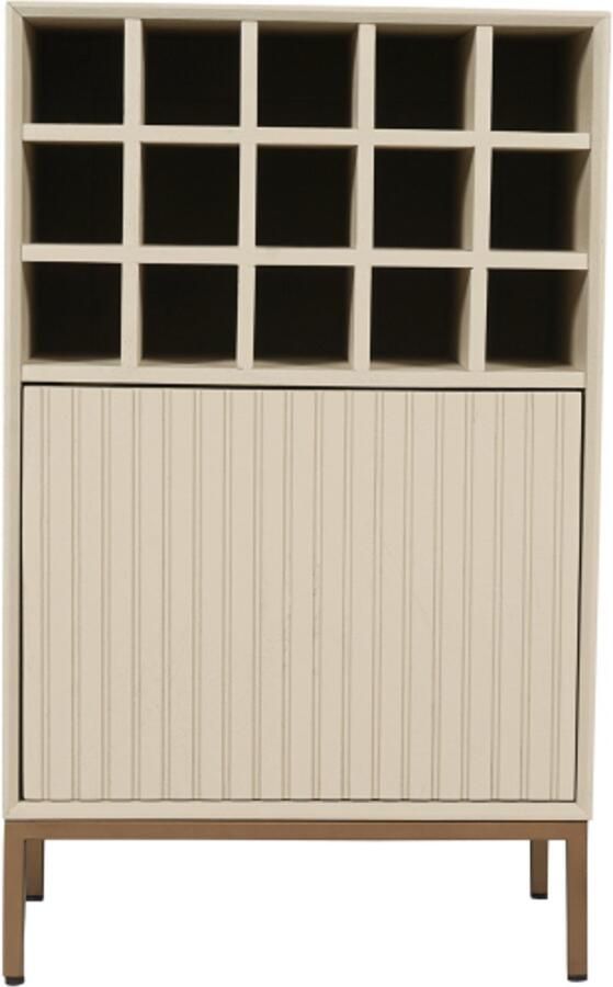 Starfurn Wijnkast Madison Zandkleur Hout 55x35x90cm - Foto 2