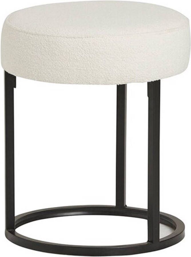 Meubelplaats Poef Lola Ø40 cm Alpine Ivory