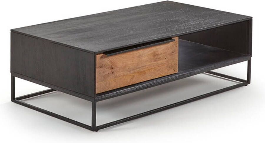 Meubelplaats Salontafel Lyon Blanc Mangohout 120x60 cm