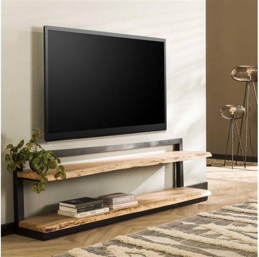 Meubelplaats TV-meubel Timber open acacia naturel