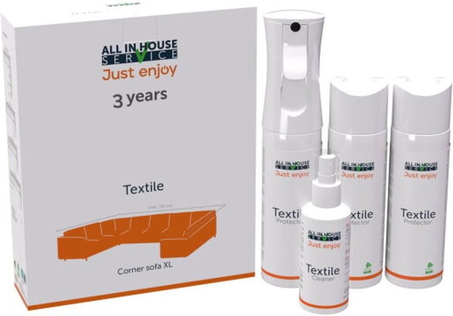 Meubelplaats.nl All In House Vlekken en constructieservice 3 Jaar garantie Textiel Kit Hoekbank XL of U-bank onderhoudsmiddel