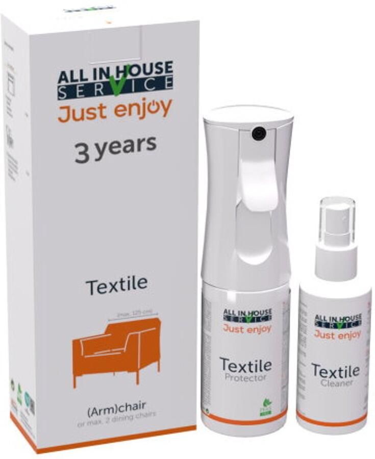 Meubelplaats.nl All In House Vlekken en constructieservice 3 Jaar garantie Textiel Kit 2 eetkamerstoelen barkrukken of 1 fauteuil onderhoudsmiddel