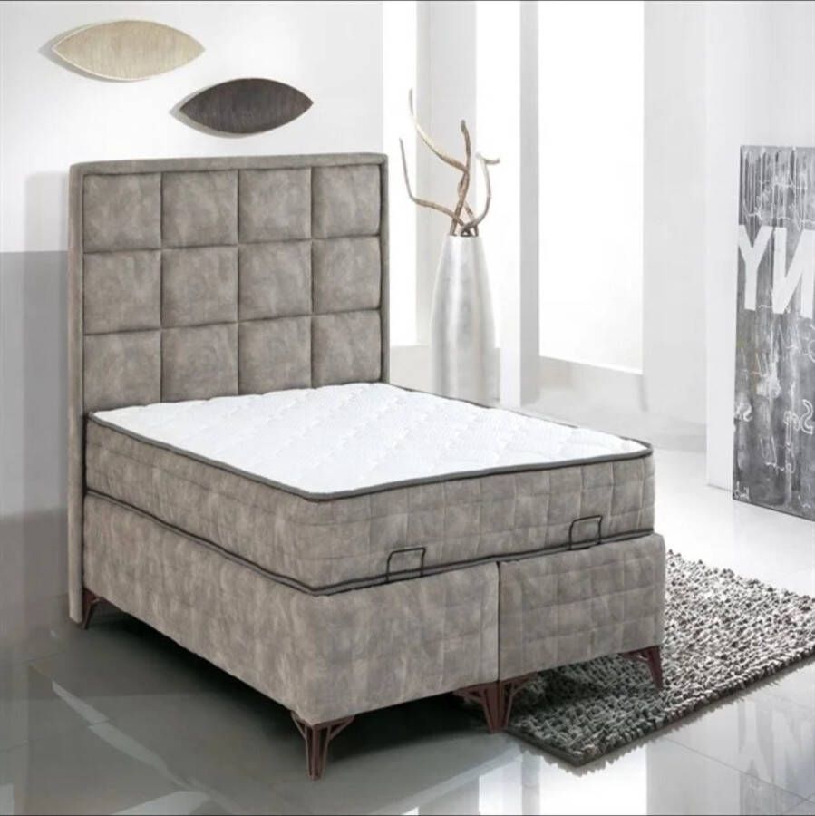 Meubels Home Boxspring bed Amsterdam met opbergruimte 140x200