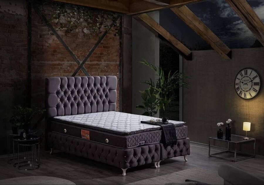 meubels Home Boxspring bed divan met opbergruimte 160x200