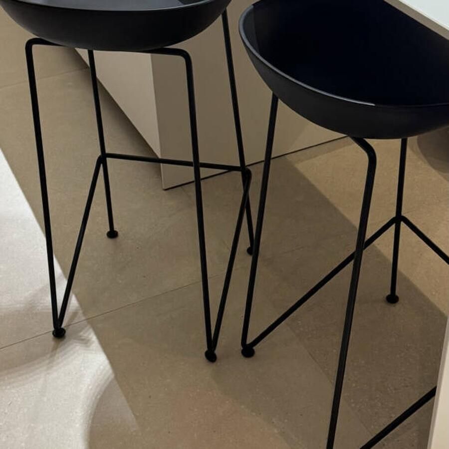 Meubels247 Treso Zwart Barkruk Stof - Foto 2