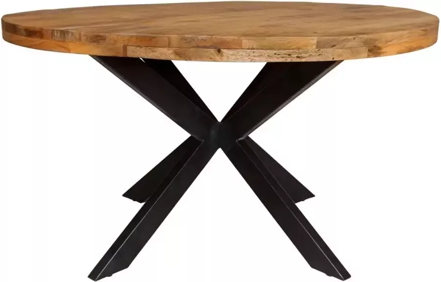 Meubels4nu Brooklyn Eettafel rond 110cm Mangohout Eetkamertafel Snelle levering - Foto 2