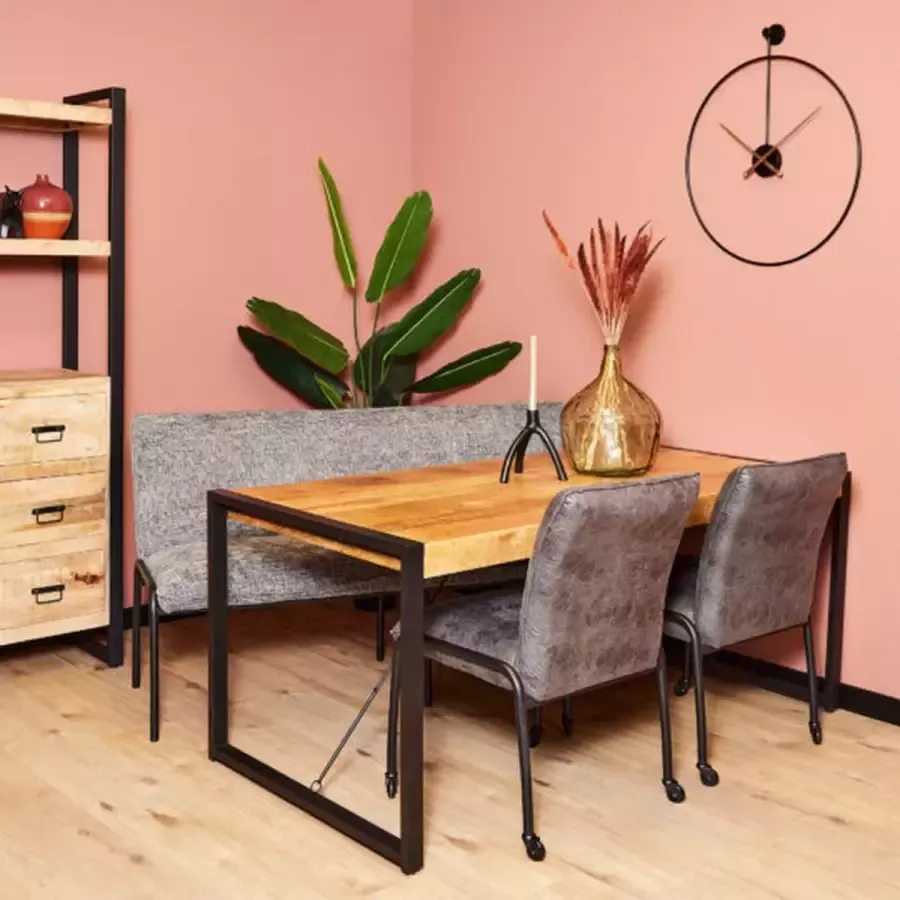 Meubels4nu Eettafel Porto Rechthoek Mangohout 140x80 Gratis montage