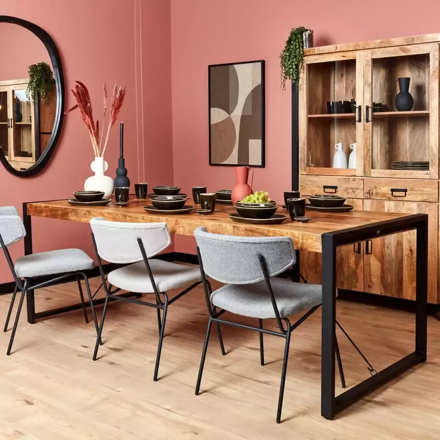 Meubels4nu Eettafel Porto Rechthoek Mangohout 180x90 Gratis montage