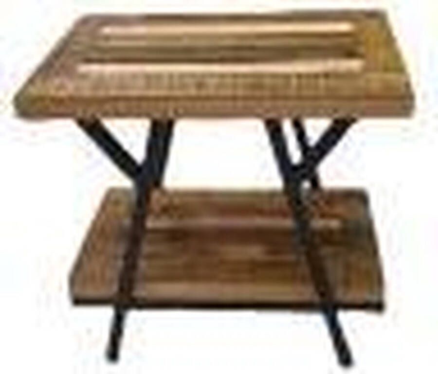 Meubelsvanmango.nl Bahia bijzettafel 2 lagen mangohout