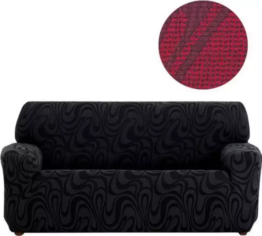 Belmarti Fauteuilhoes Danubio 70cm tot 110cm breed Rood Premium elastische fauteuilhoezen die voorgevormd zijn voor een perfecte pasvorm Eenvoudig in onderhoud en wasbaar op 30 graden