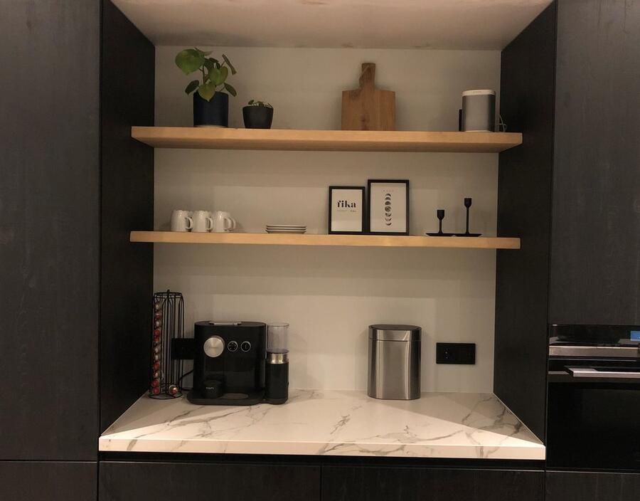 MeubelZwagerij Zwevende Wandplank Eiken 70 cm inclusief bevestigingsmateriaal