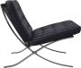 Meubilair Barcelona Chair Zwart Design Fauteuil - Thumbnail 2