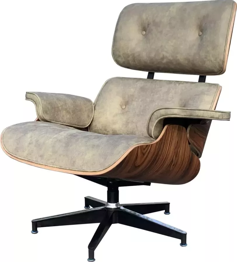 Meubilair Lounge Chair XL Model Licht Vintage Bruin Fauteuil Palissander