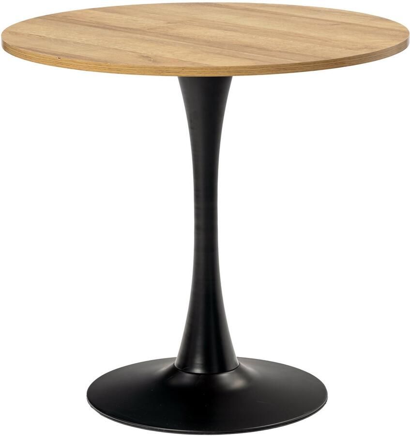 MEUBLE COSY MEUBLES COSY Eettafel Rond Eiken Draagvermogen 80 kg Ronde tafel van 80 cm Eethoekpoten Moderne kleine eettafel van massief hout voor de eetkamer voor eetkamer keuken woonkamer eethoek