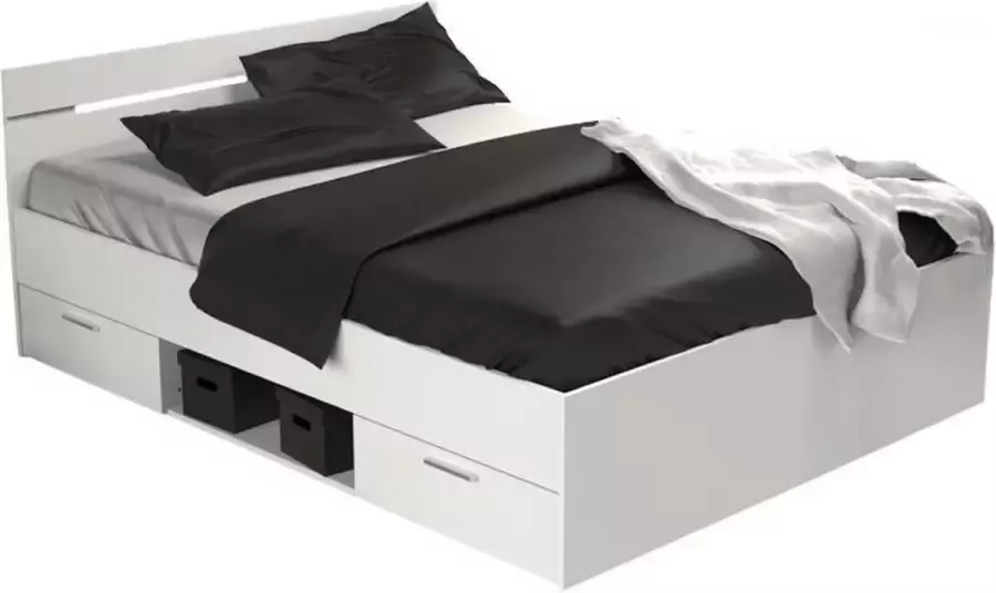 Meubles Demeyere Twijfelaar bed (140x200) Michigan compleet met bedbodem en matras