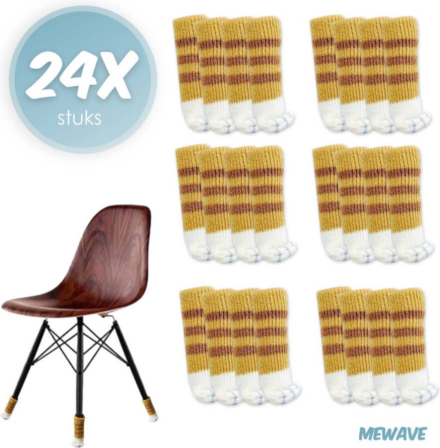Mewave © Stoelpoot beschermers Stoelpoot sokken kat bruin Stoelpoot doppen Kattenpootjes 20 55 MM Anti kras 16 stuks voor 4 stoelen