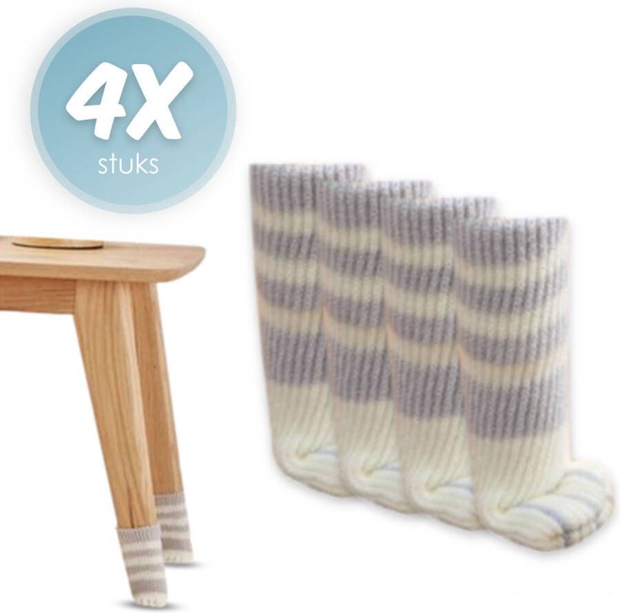 Mewave © Stoelpoot beschermers Stoelpoot sokken kat grijs Stoelpoot doppen Kattenpootjes 20 55 MM Anti kras 4 stuks voor 1 stoel