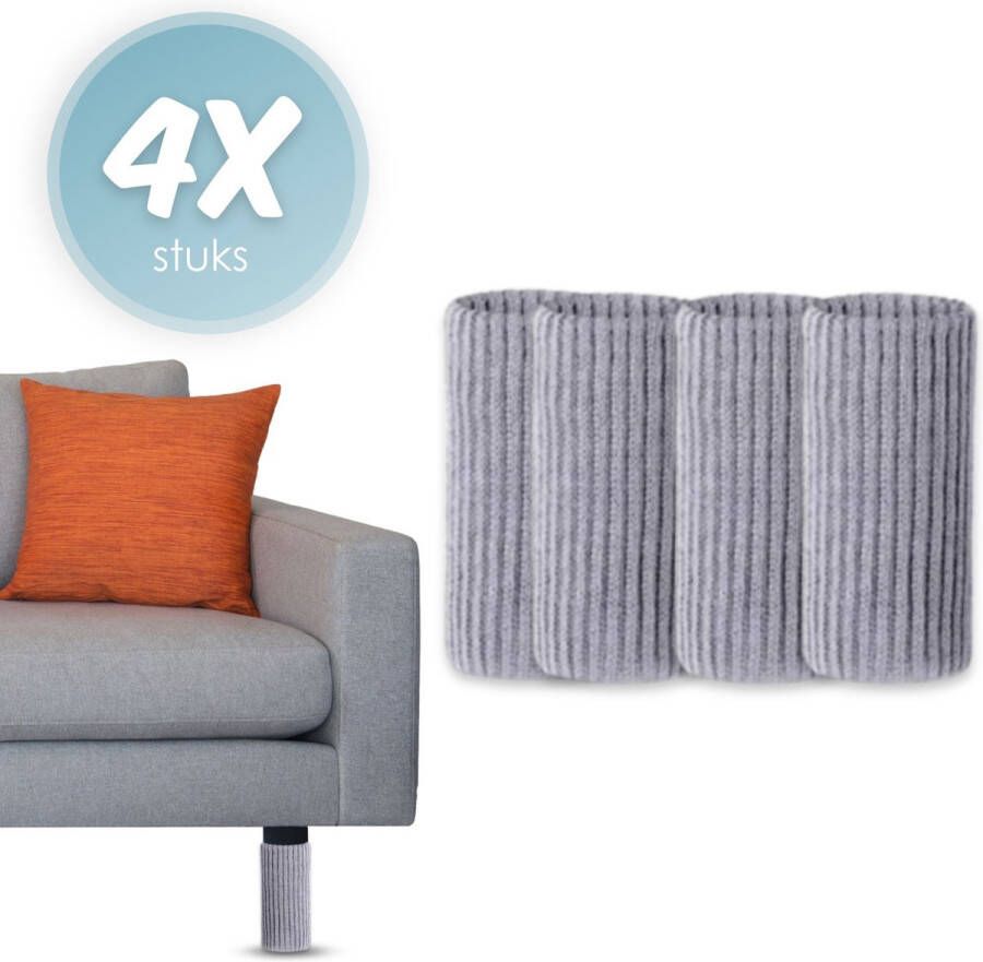 Mewave © Stoelpoot beschermers Stoelpoot sokken Stoelpoot doppen Grijs 20 55 MM Anti kras 4 stuks voor 1 stoel