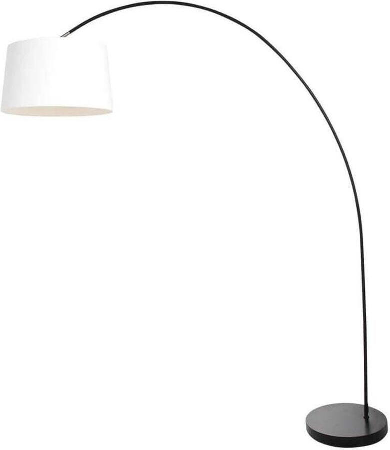 Mexlite Solva vloerlamp E27 (grote fitting) wit en zwart - Foto 2
