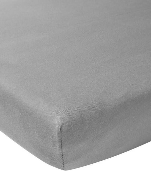 Meyco Home Uni hoeslaken eenpersoonsbed grey 80x200cm