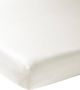 Meyco Home Uni hoeslaken eenpersoonsbed warm white 80x210 220cm - Thumbnail 2