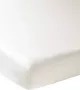 Meyco Home Uni hoeslaken eenpersoonsbed warm white 80x210 220cm - Thumbnail 1