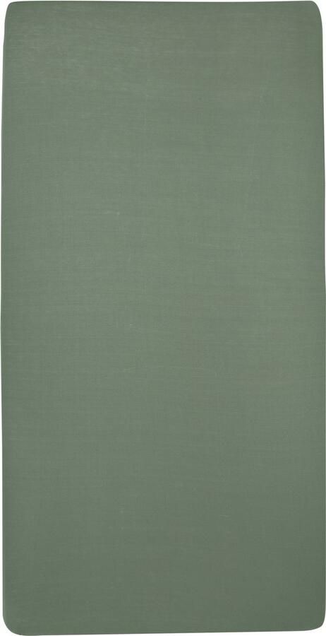 Meyco Home Uni hoeslaken twijfelaar forest green 120x200cm