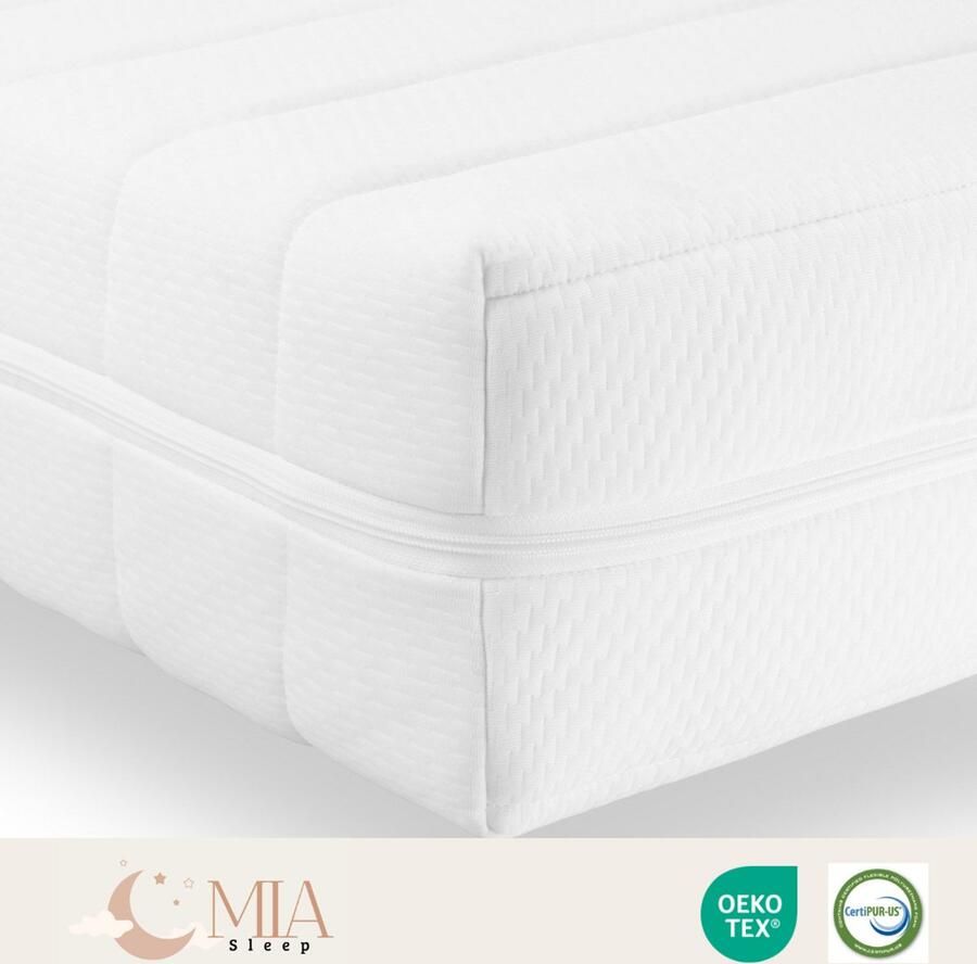 MIA Sleep 80x200 Koudschuim Matras 14 cm dik HR45 Schuim Luxe Tijk