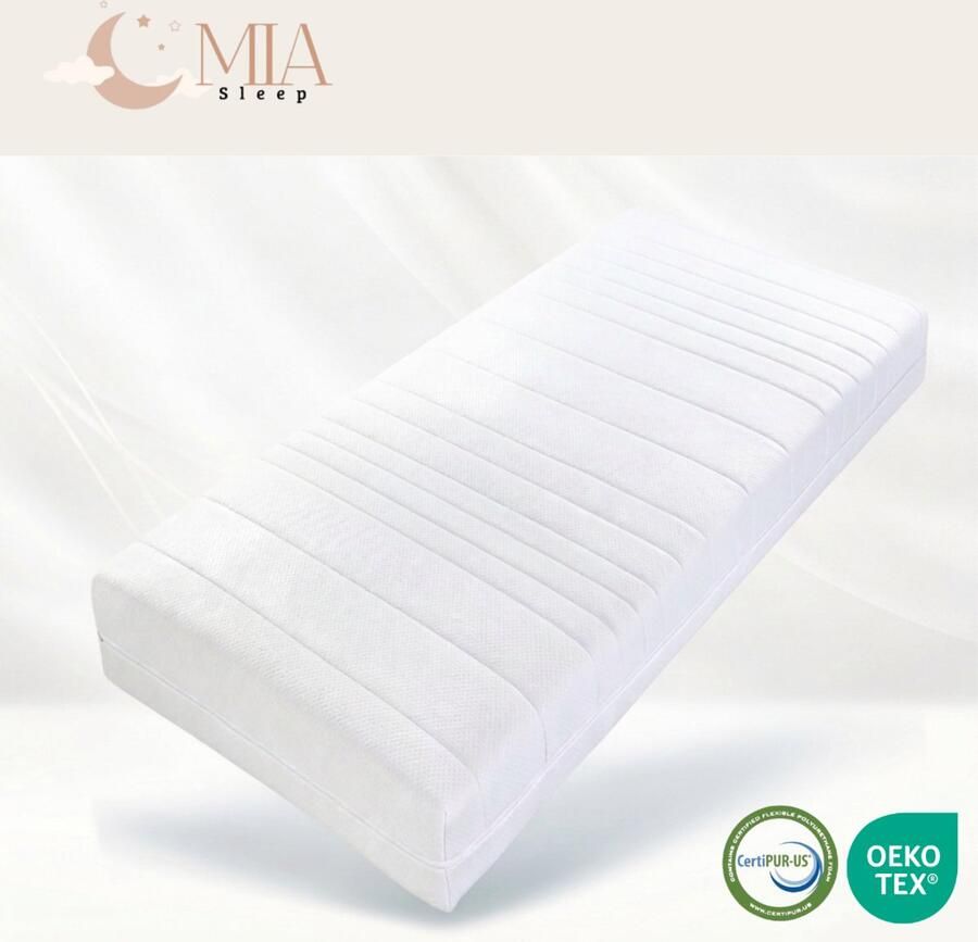 MIA Sleep 120x190 Pocketveer matras 20 cm dik Koudschuim Gemiddeld 300 veren