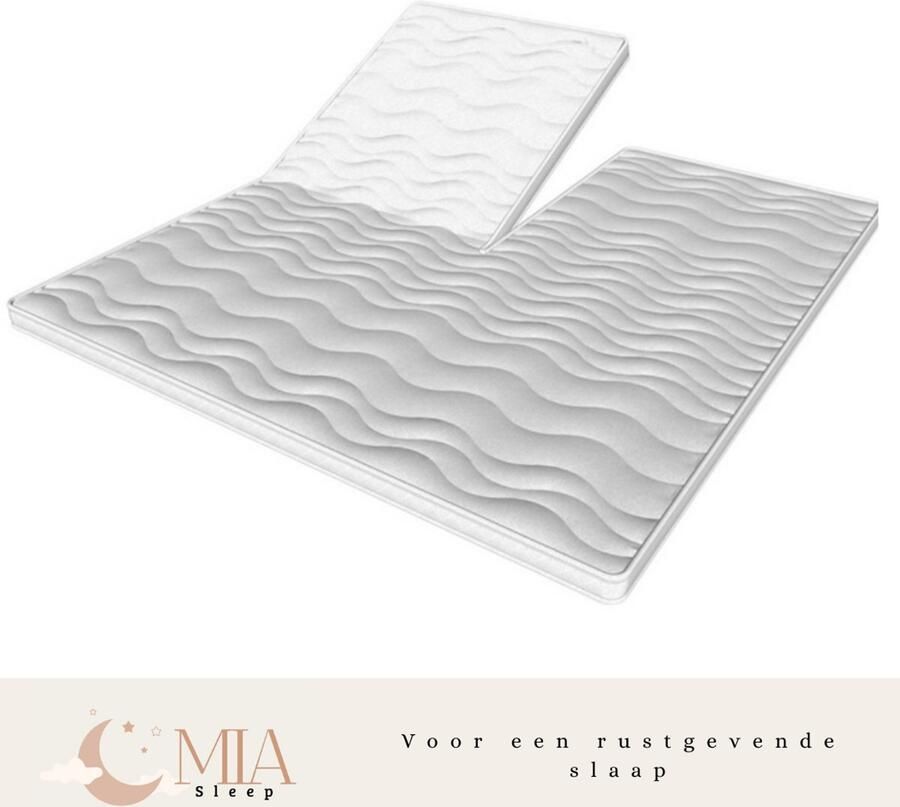 MIA Sleep Topper met Split 180x220 Topdekmatras 7 cm dik HR Koudschuim
