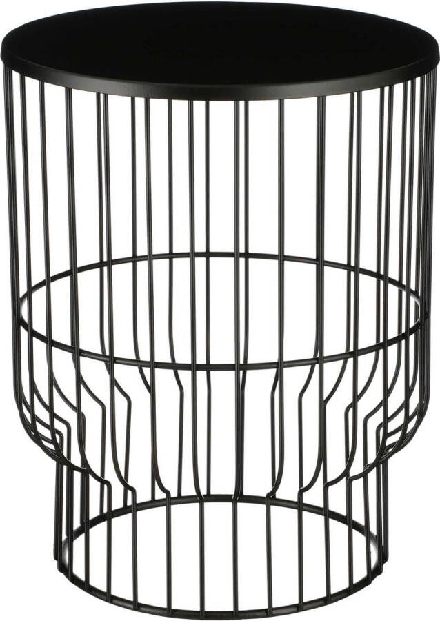 Mica Decorations Bijzettafel Adamo 30x30x38 cm Ijzer Zwart - Foto 2