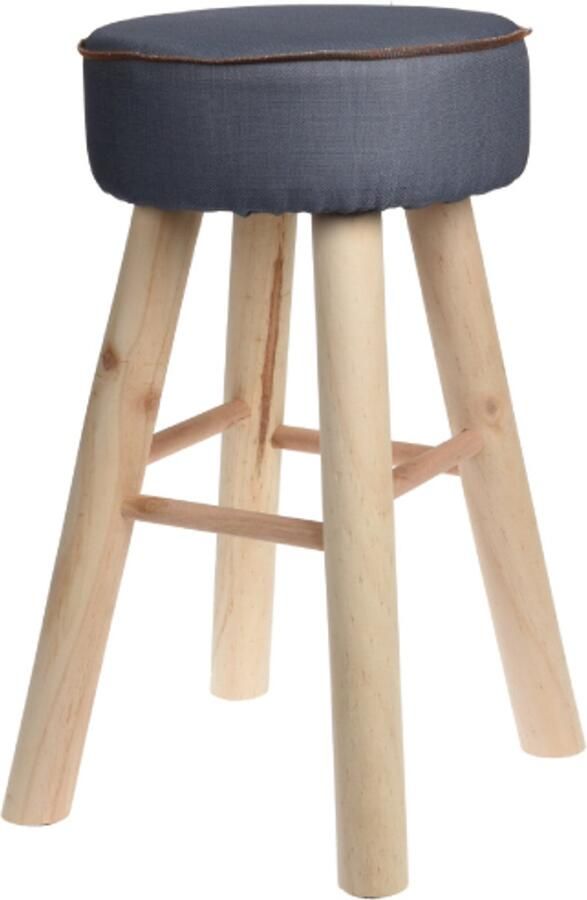 Mica Decorations Barkruk Donkerblauw