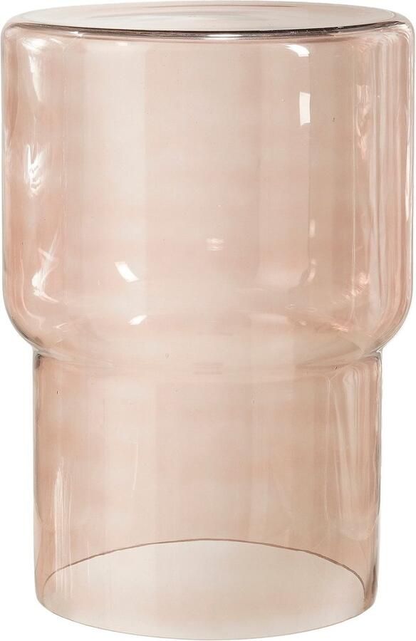 Mica Decorations Bijzettafel Ciska 30x30x44.5 cm Glas Bruin