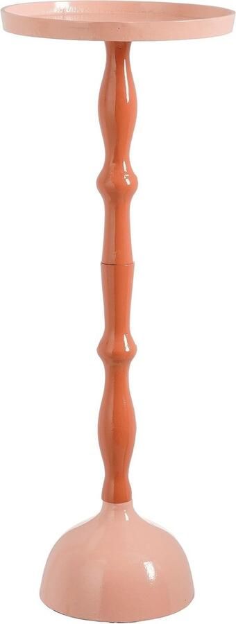 Mica Decorations Bijzettafel Duco 25.5x25.5x67.5 cm Aluminium Roze