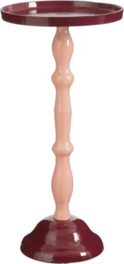 Mica Decorations bijzettafel Duco paars D 25 H 54 cm