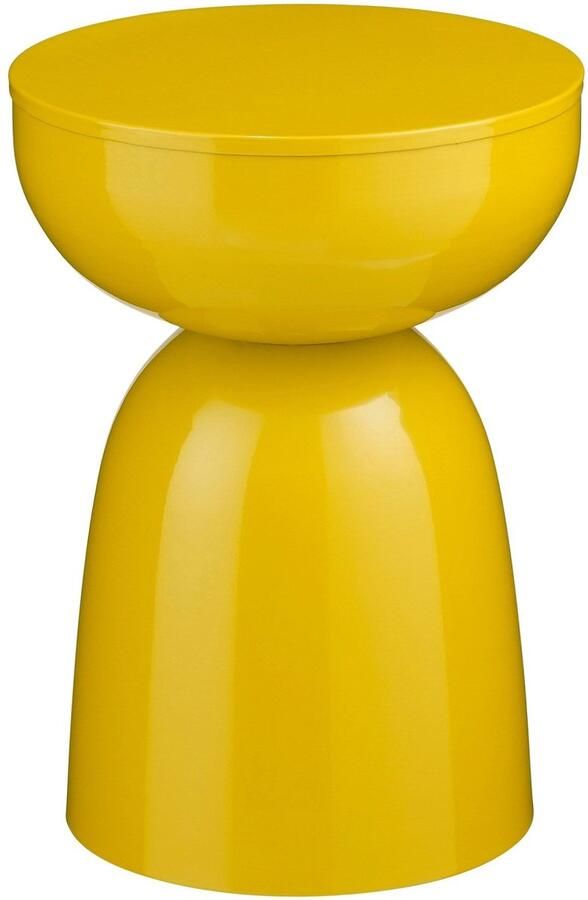 Mica Decorations Bijzettafel Elliott 32x32x45 cm Ijzer Donker Geel