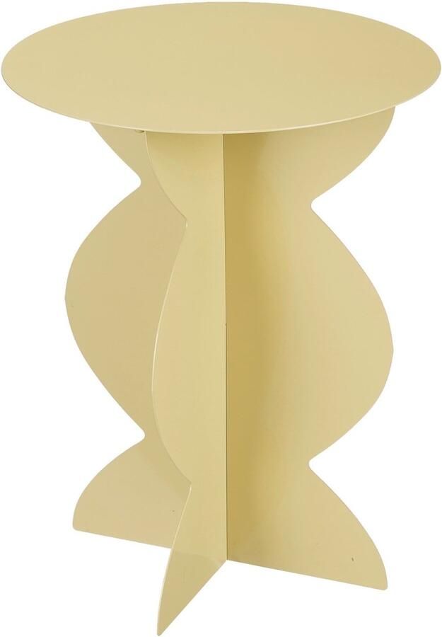 Mica Decorations Bijzettafel Rafi 40x40x50 cm Ijzer Beige