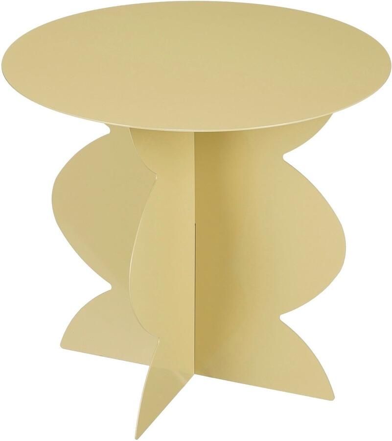 Mica Decorations Bijzettafel Rafi 45x45x40 cm Ijzer Beige
