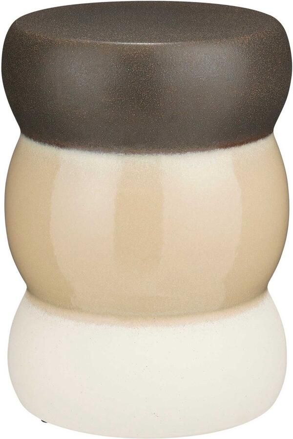 Mica Decorations Bijzettafel Skipper 32x32x44 cm Keramiek Taupe