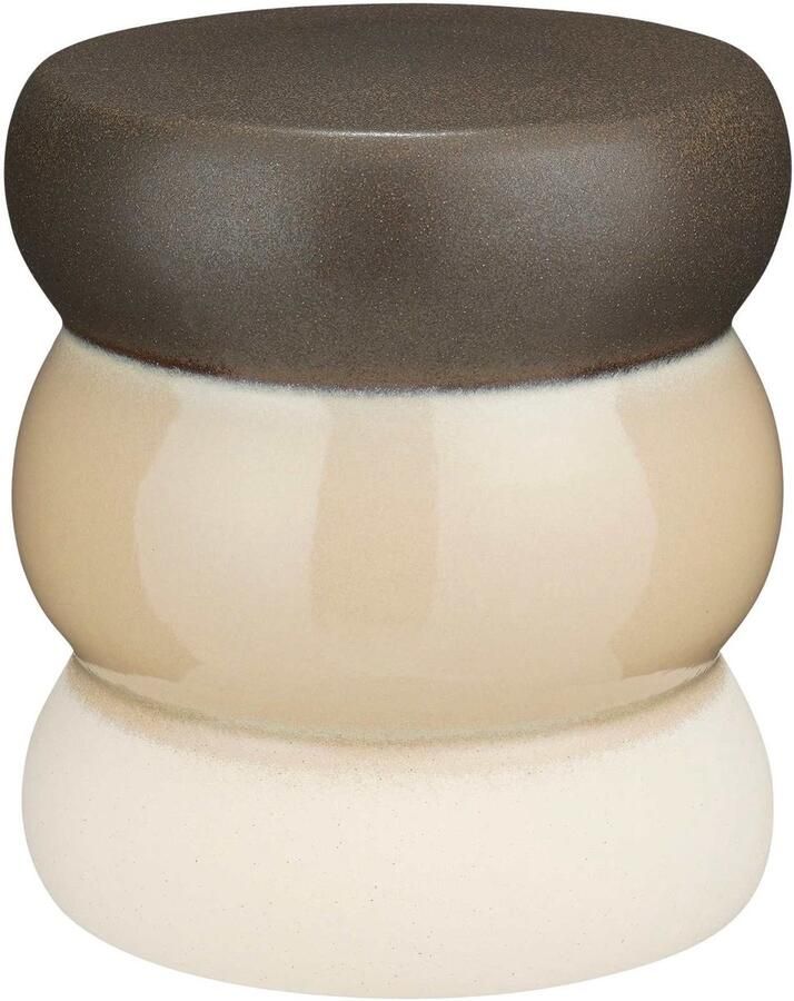 Mica Decorations Bijzettafel Skipper 35x35x40 cm Keramiek Taupe