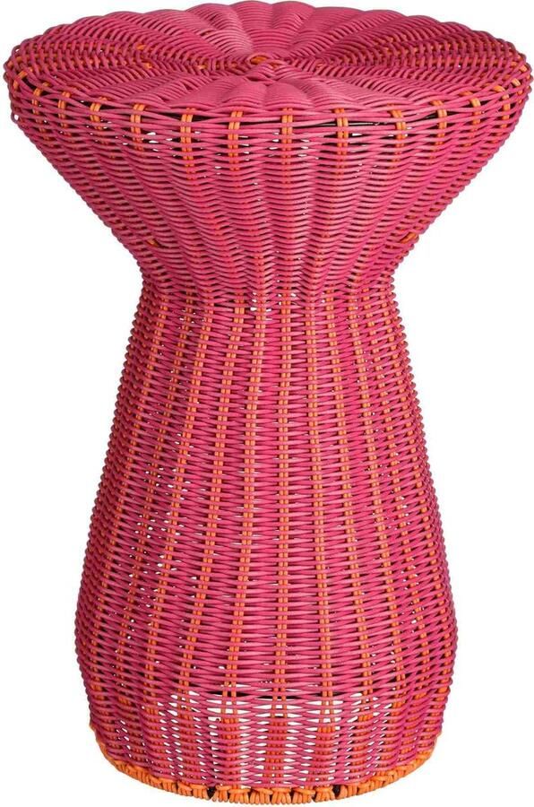 Mica Decorations Bijzettafel Tanee 32x32x44 cm Polyethyleen Roze