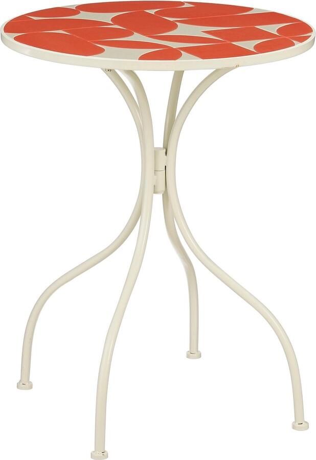 Mica Decorations Bologna Bistrotafel H76 x Ø61 cm Metaal Rood