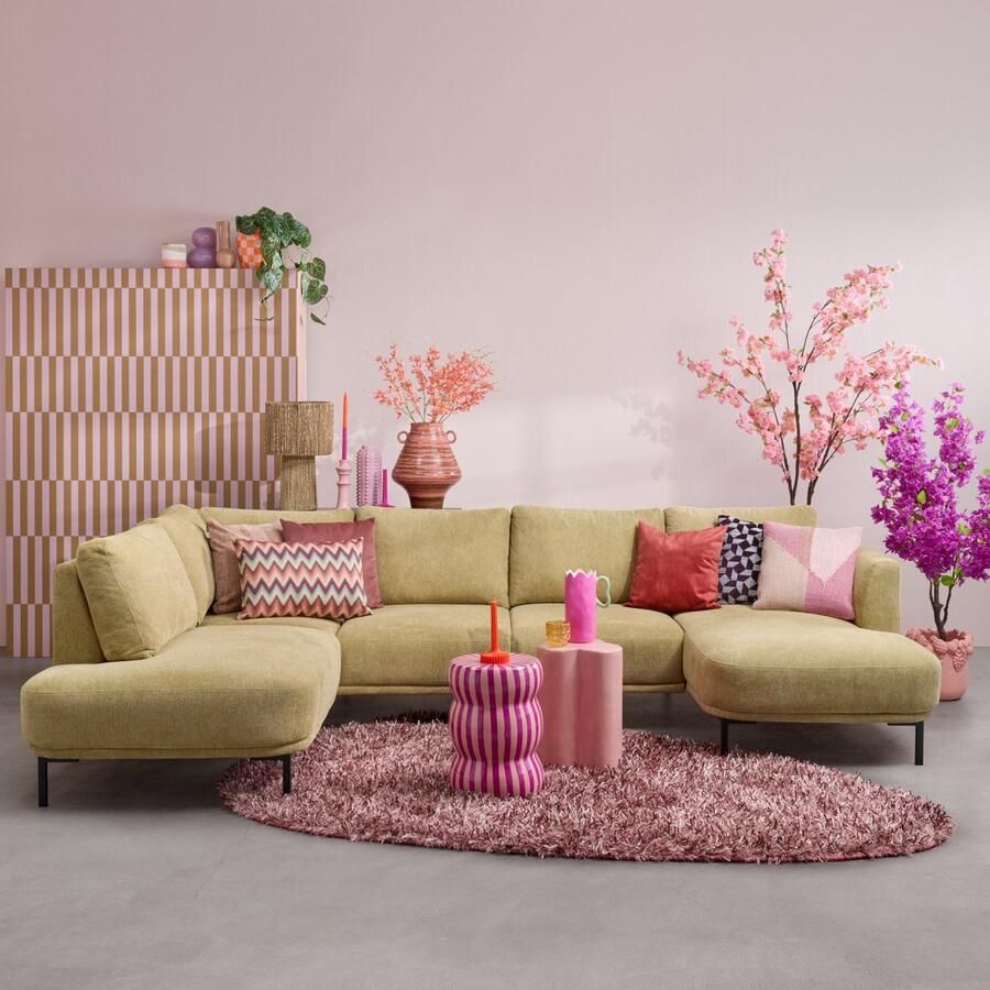 Mica Decorations Brazil Bijzettafel H44 x Ø30 cm Keramiek Lichtroze - Foto 3