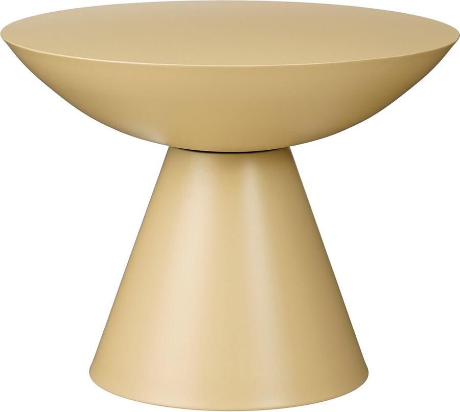 Mica Decorations Celise Bijzettafel H44 x Ø59 cm Metaal Beige