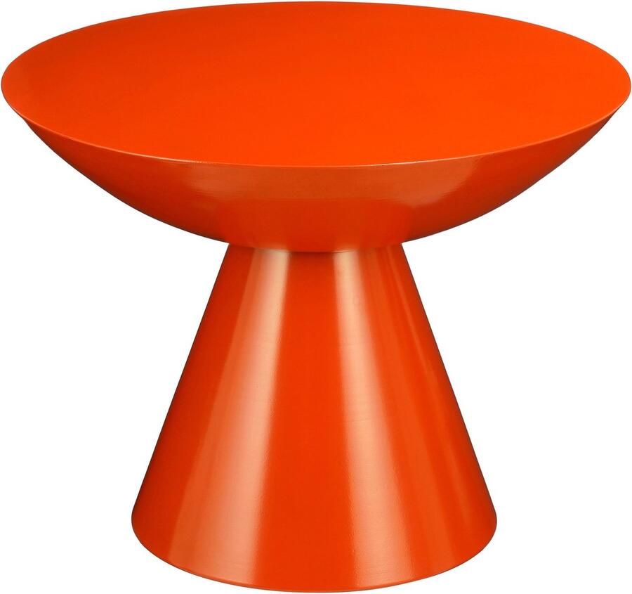 Mica Decorations Celise Bijzettafel H44 x Ø59 cm Metaal Oranje