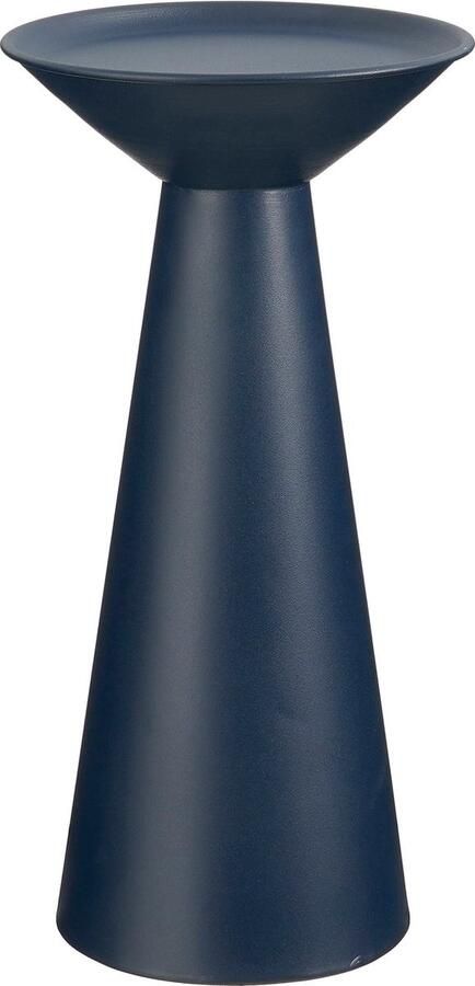 Mica Decorations Chiel Bijzettafel H49 x Ø25 cm FSC 100% Metaal Donkerblauw