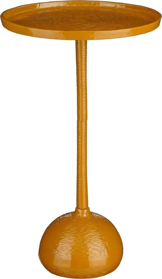 Mica Decorations Colin Bijzettafel H58 x Ø34 cm Gerecycled Aluminium 100% FSC Bruin